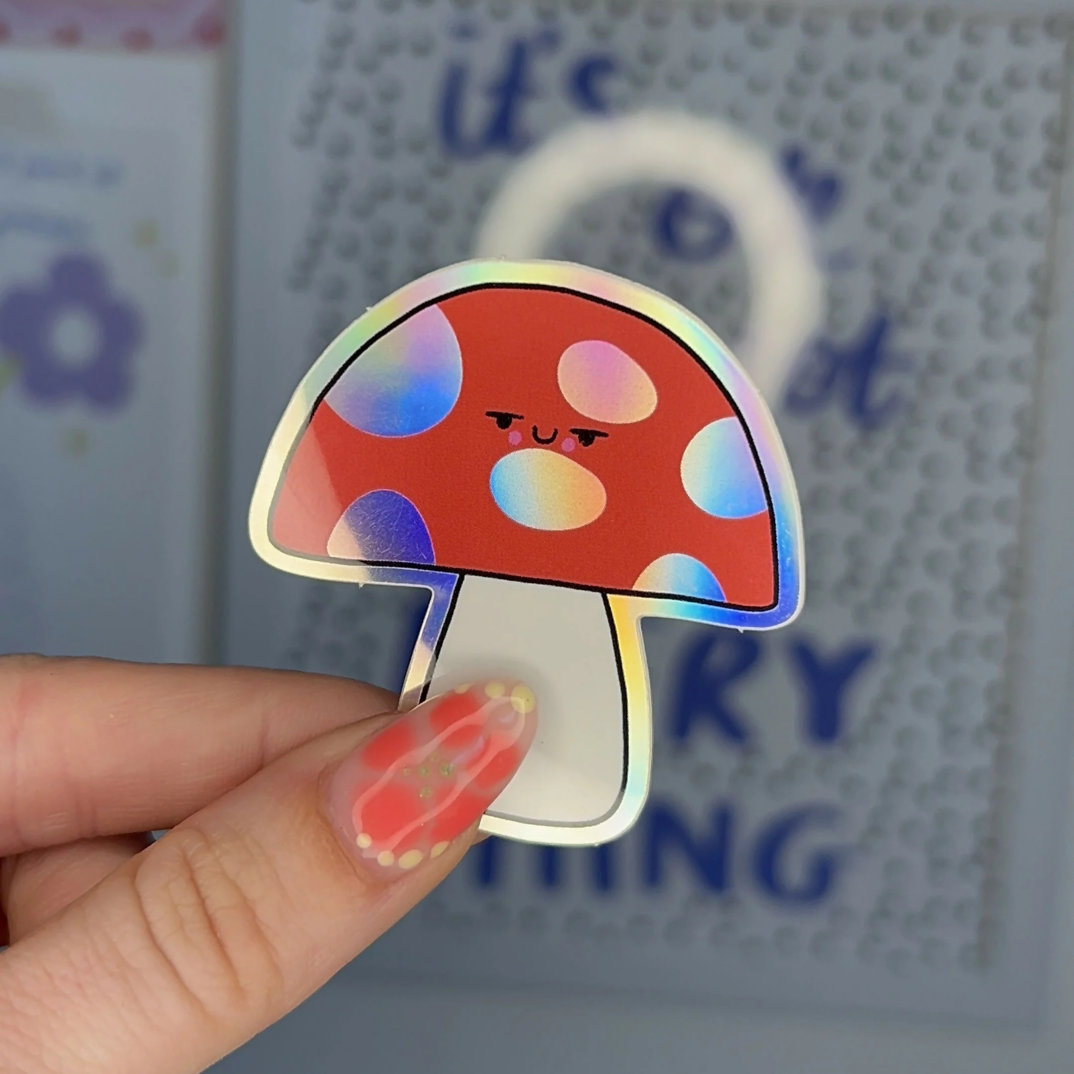 Mushroom sticker