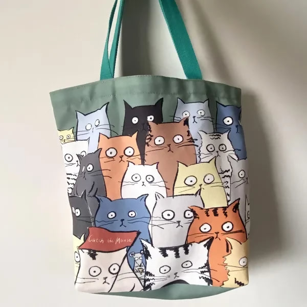 Cat Canvas Tote Bag