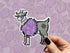 Stylish Goat Vinyl Sticker