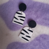 Polymer Clay Zebra Print Dangle Earrings