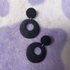 Polymer Clay Retro Circle Dangle Earrings
