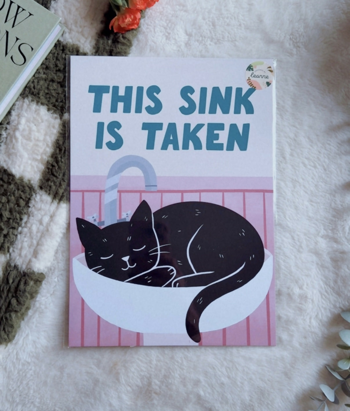 This Sink is Taken Cat Print