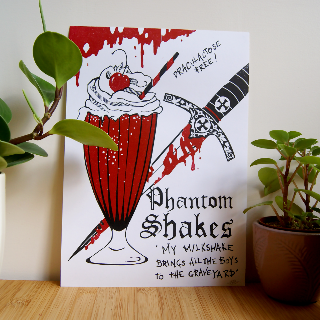 PHANTOM SHAKES LINO PRINT