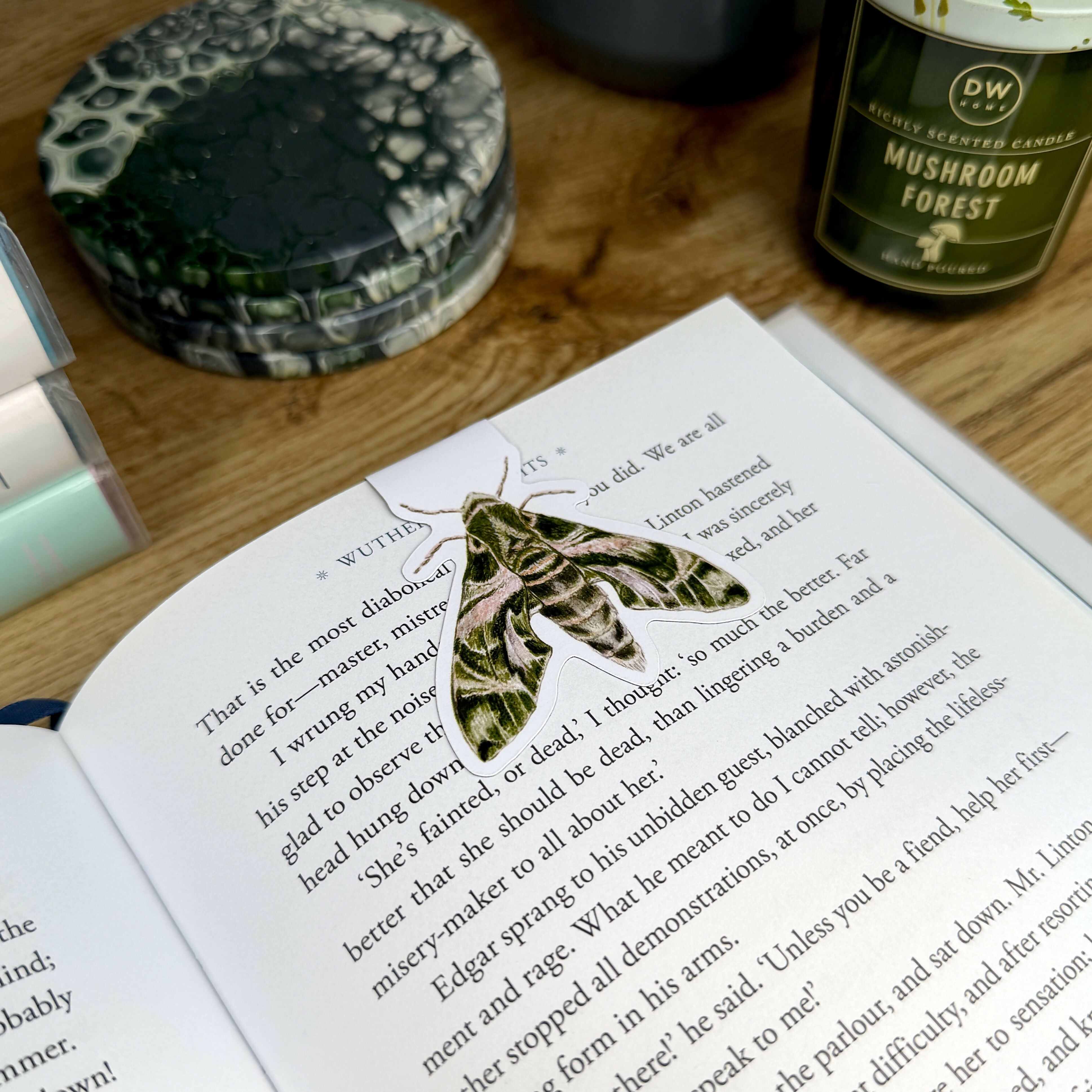 Oleander Moth - Matt Magnetic Bookmark