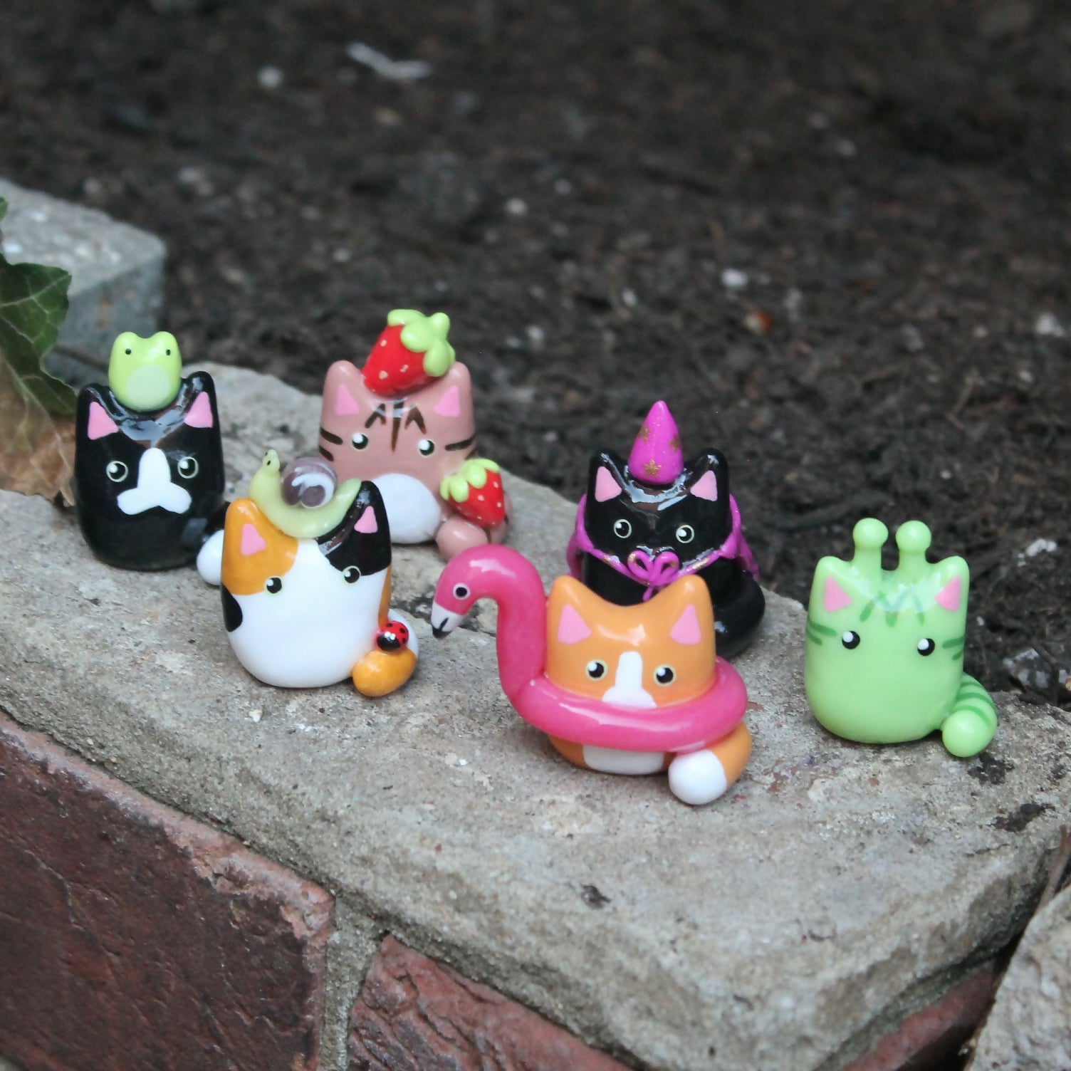 Handmade Polymer Clay Cat Blind Box