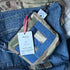 Unique Handcrafted Camouflage Patchwork Purse Cosmetic Bag Made From Upcycled Jeans And Fabric