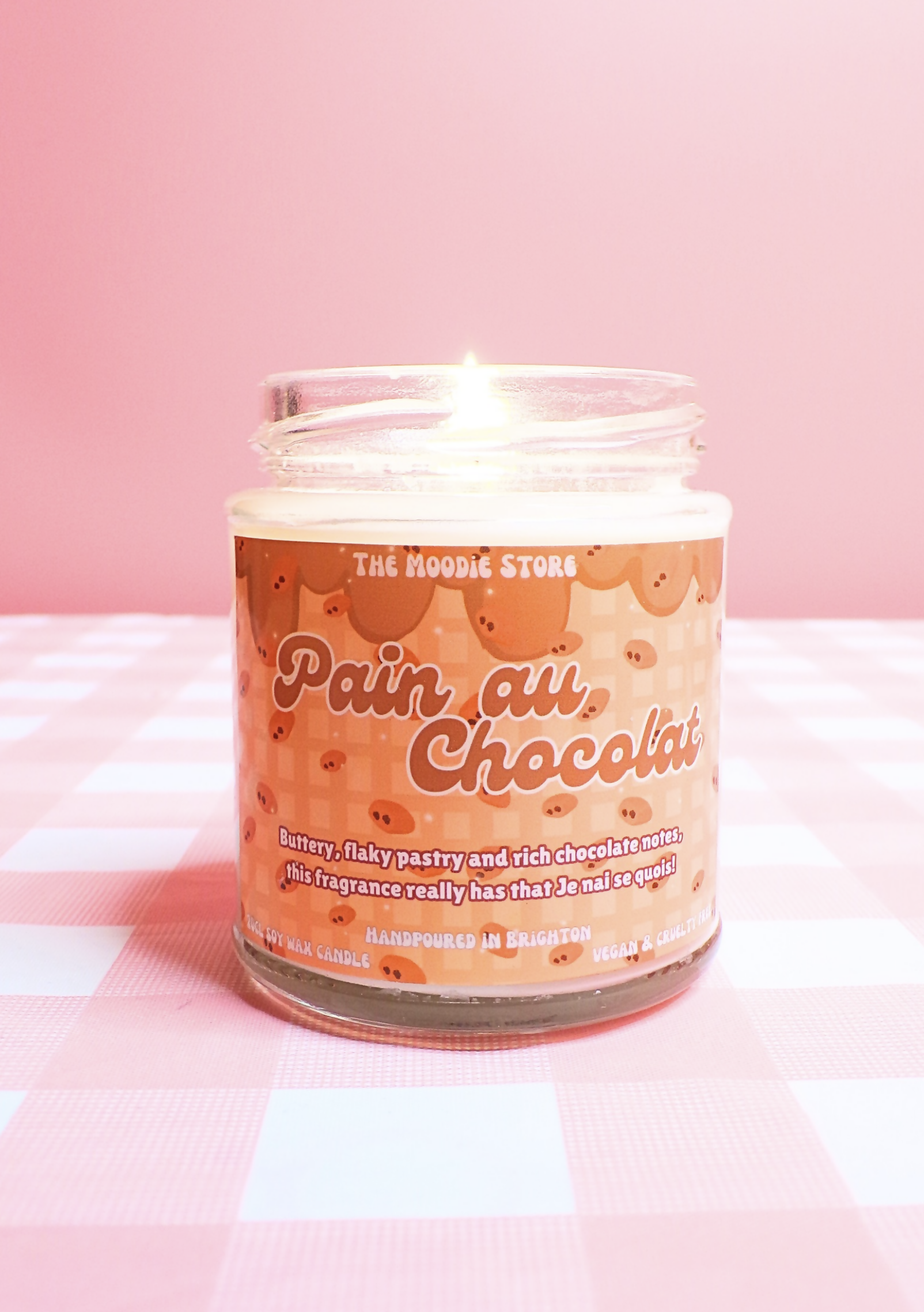 Pain au Chocolat Fragranced Vegan Soy Wax Candle