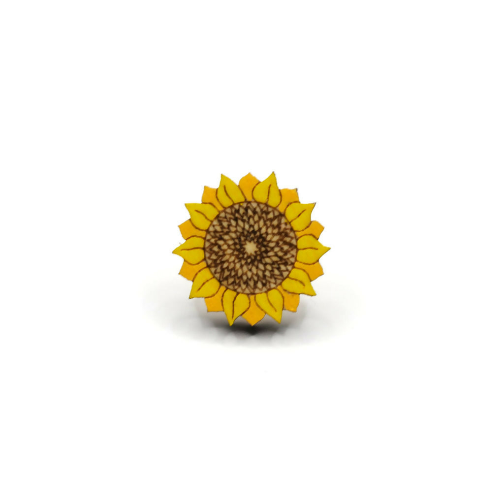 Sunflower Pin Badge