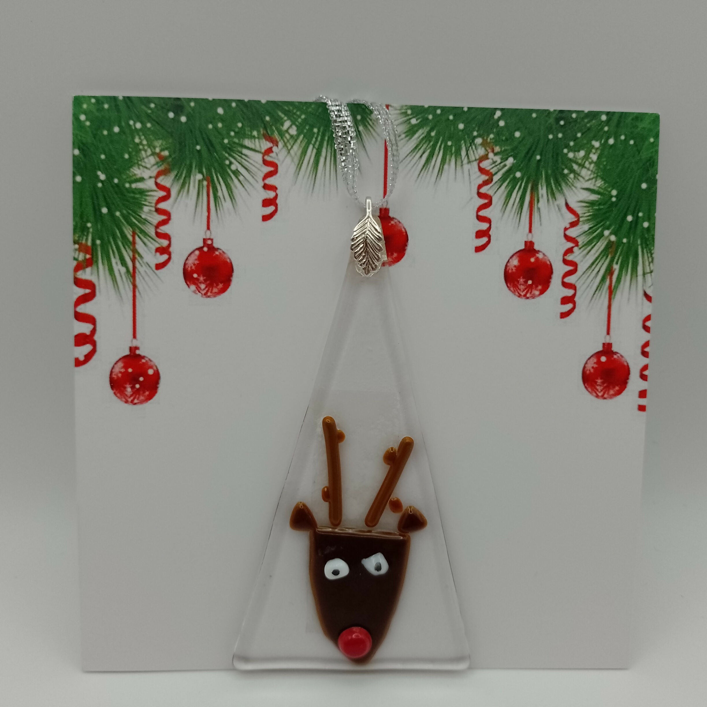 Fused Glass Christmas Card