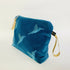Teal Velvet Hummingbirds Makeup Bag