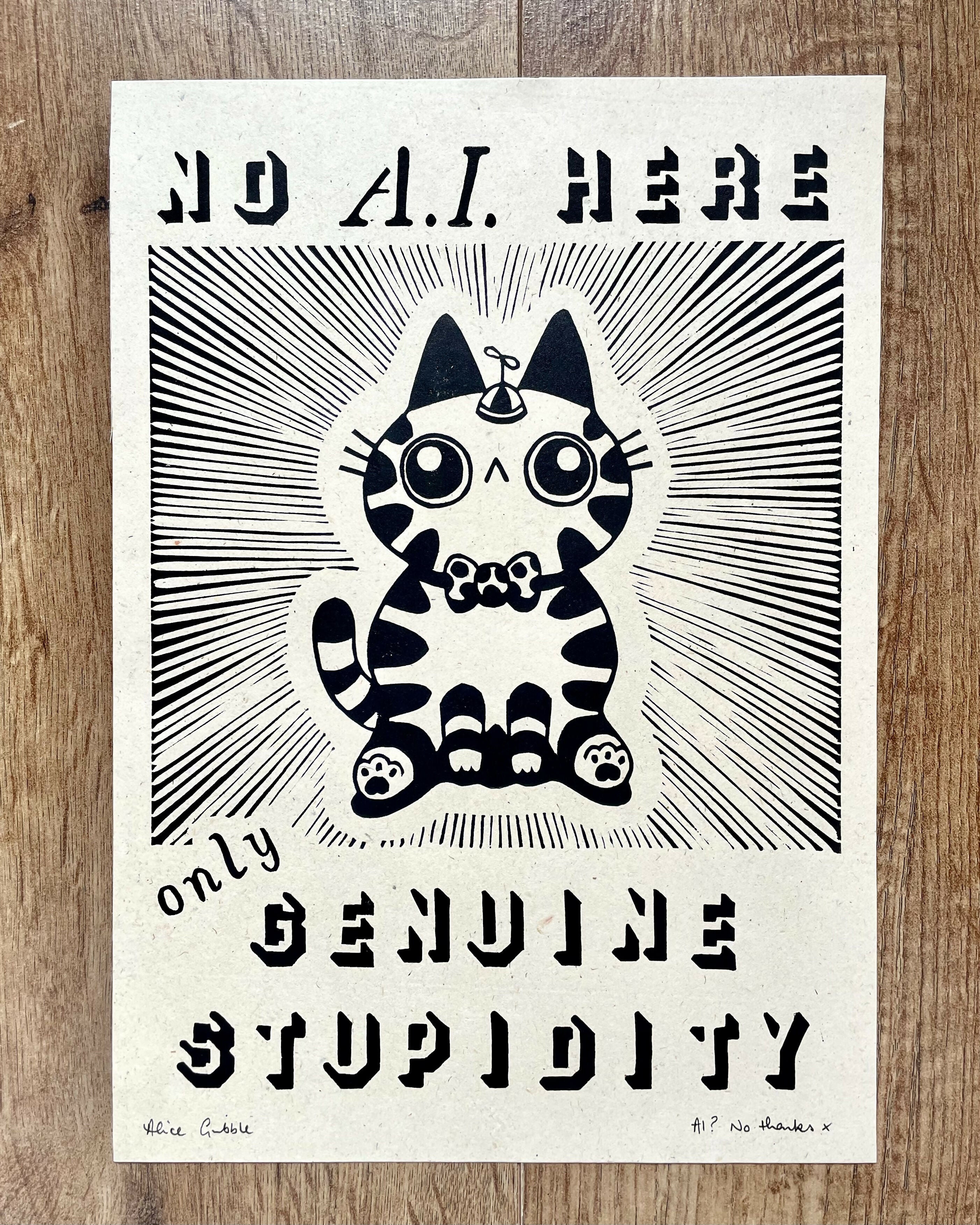 AI? No Thanks x Print