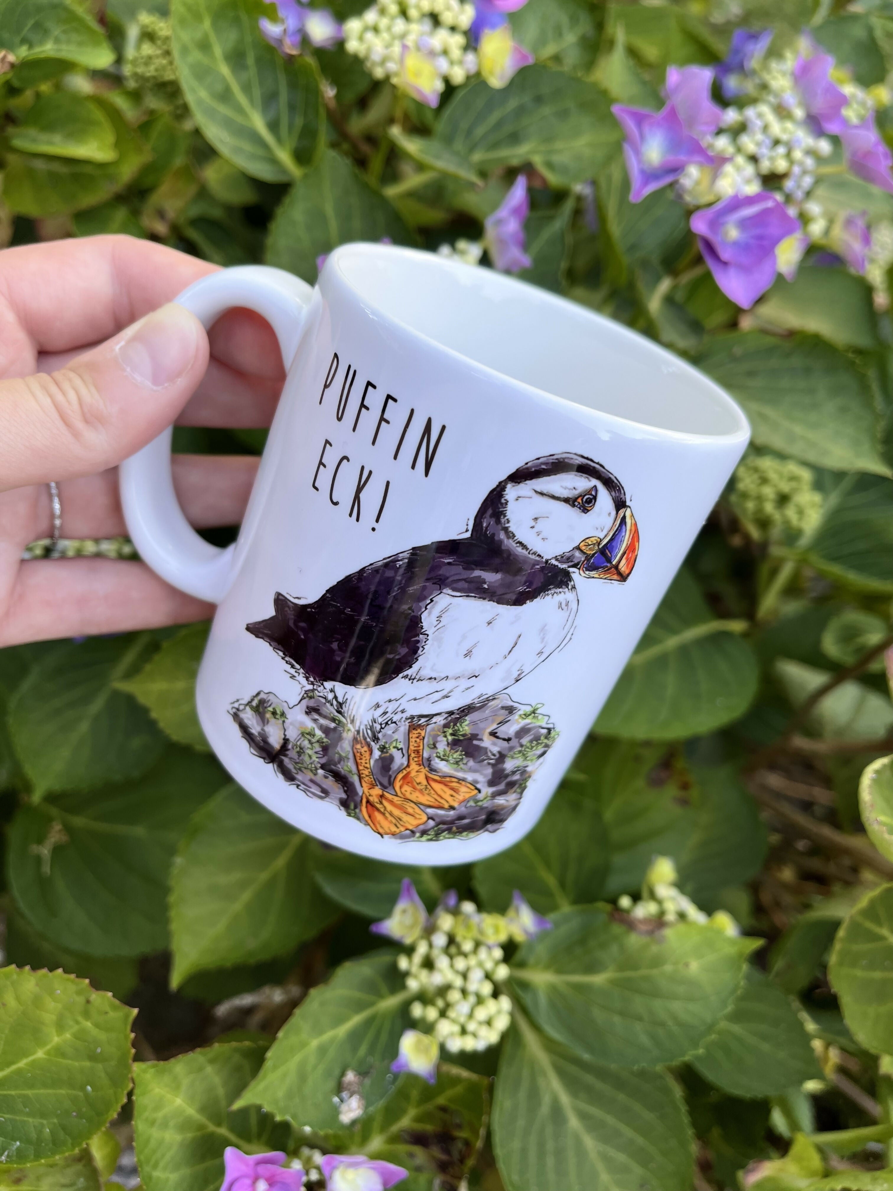 Puffin Eck Illustrated Mug