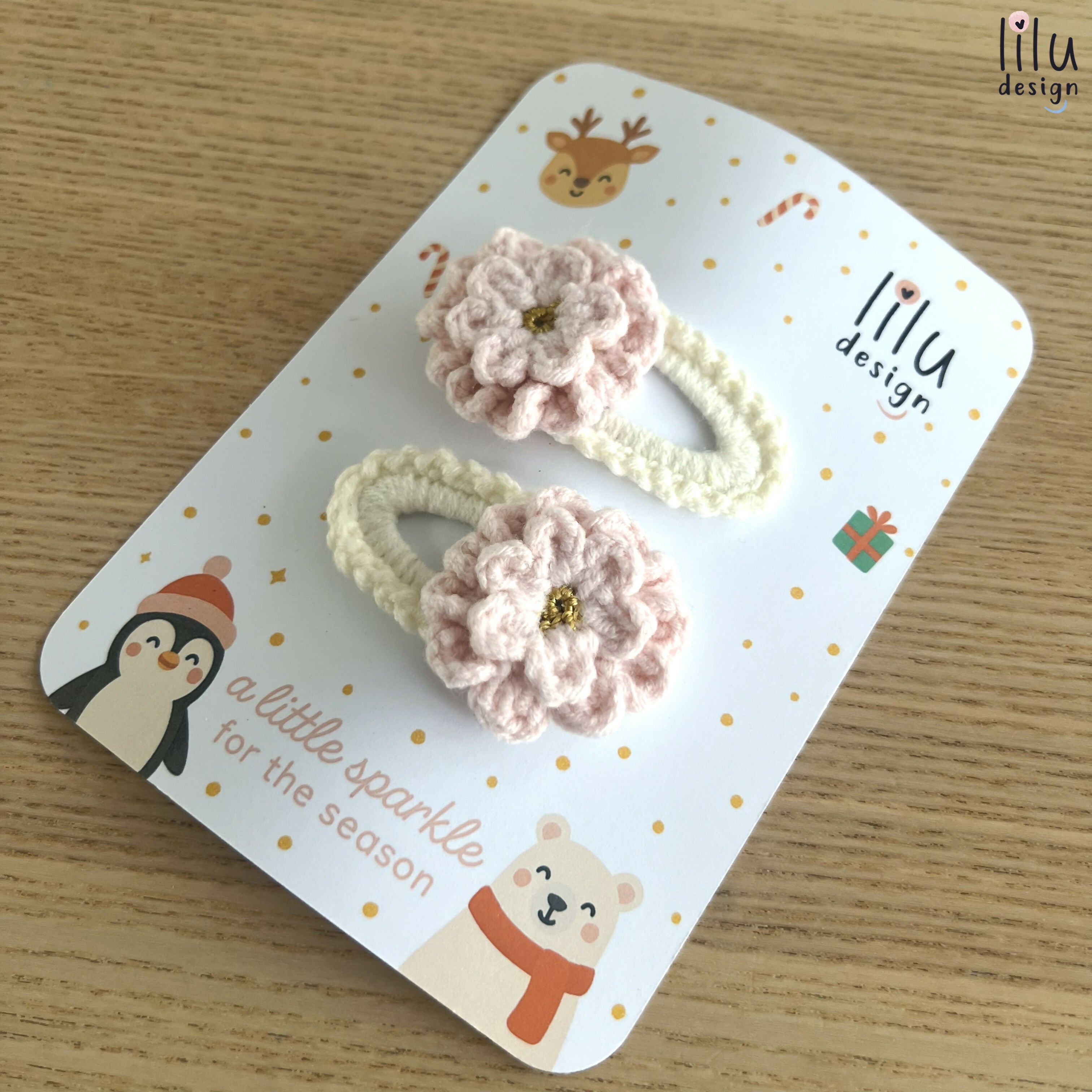 FESTIVE Hair Clip Set - 2 Primroses