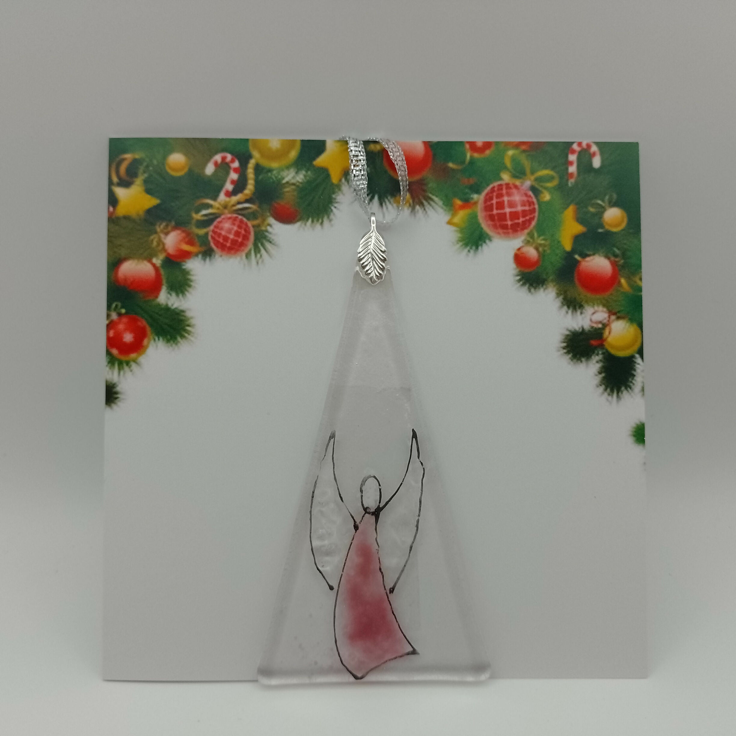 Fused Glass Christmas Card