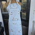 Handmade Green Sheep Printed Adult Apron - Adjustable Neck