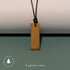 Minimalist Solid Wood Rectangle Pendant
