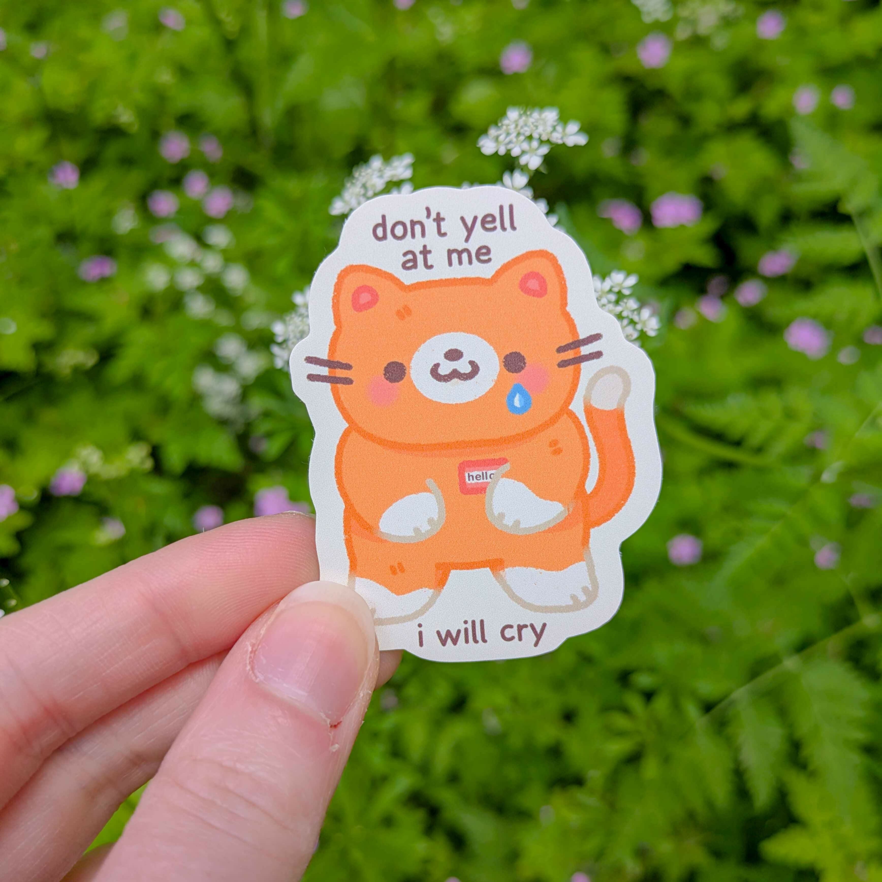 Don't Yell At Me - Matte Sticker Single