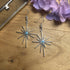 Stunning Silver & Turquoise Star Earrings