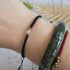 Clear Quartz Birthstone Bracelet; Single Crystal Macrame Adjustible April Gift Bracelet