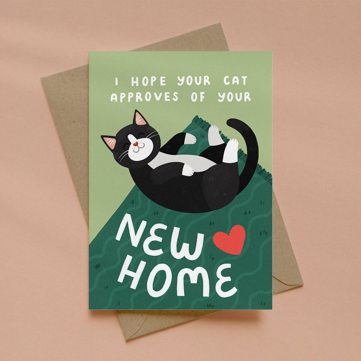 I Hope Your Cat Approves Of Your New Home Greeting Card