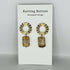 Revamped Vintage Earrings - Round Starburst