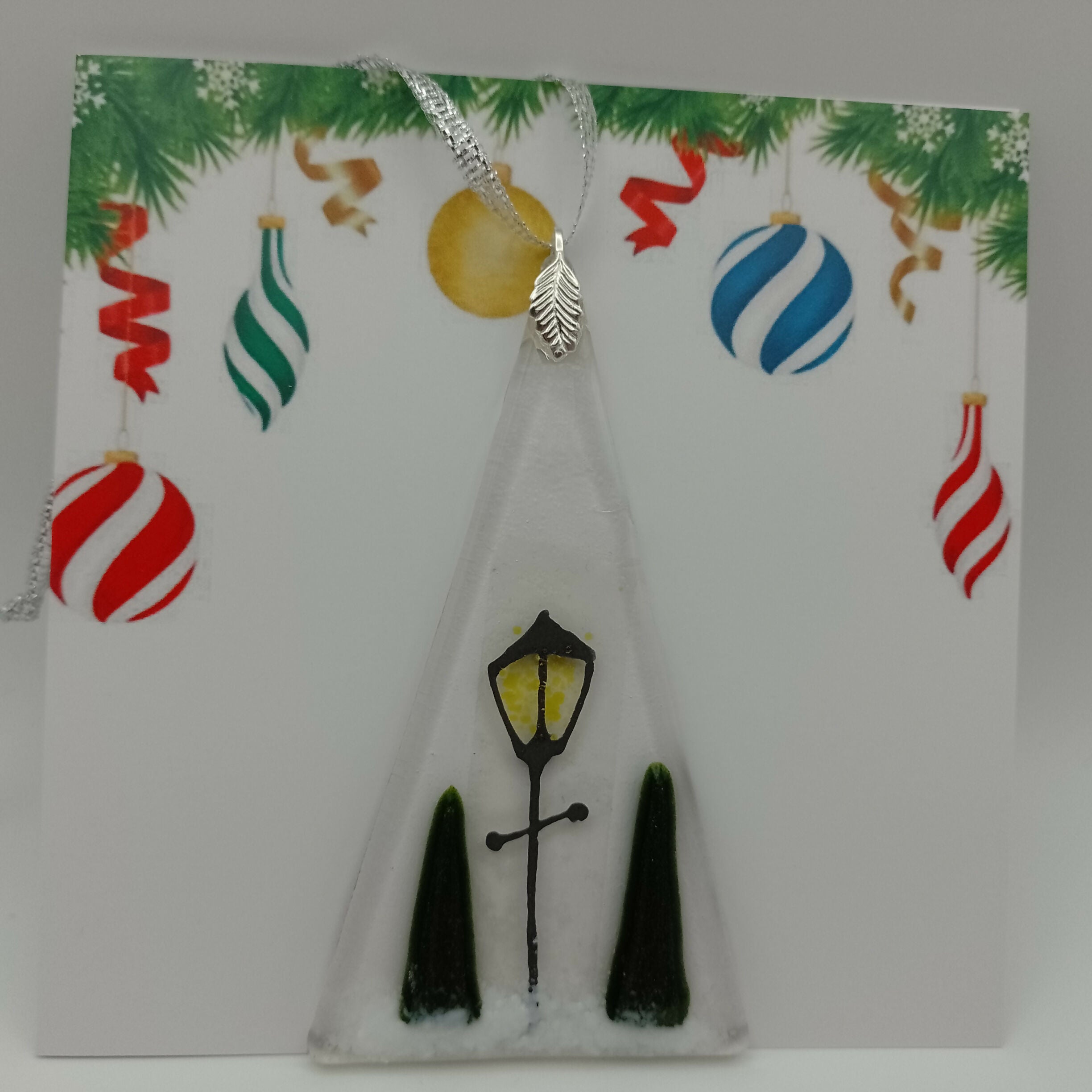 Fused Glass Christmas Card