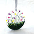 Fused Glass Hanging Circle Decoration (Pinks)