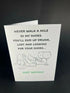 Never Walk A Mile In My Shoes - Cheeky Card