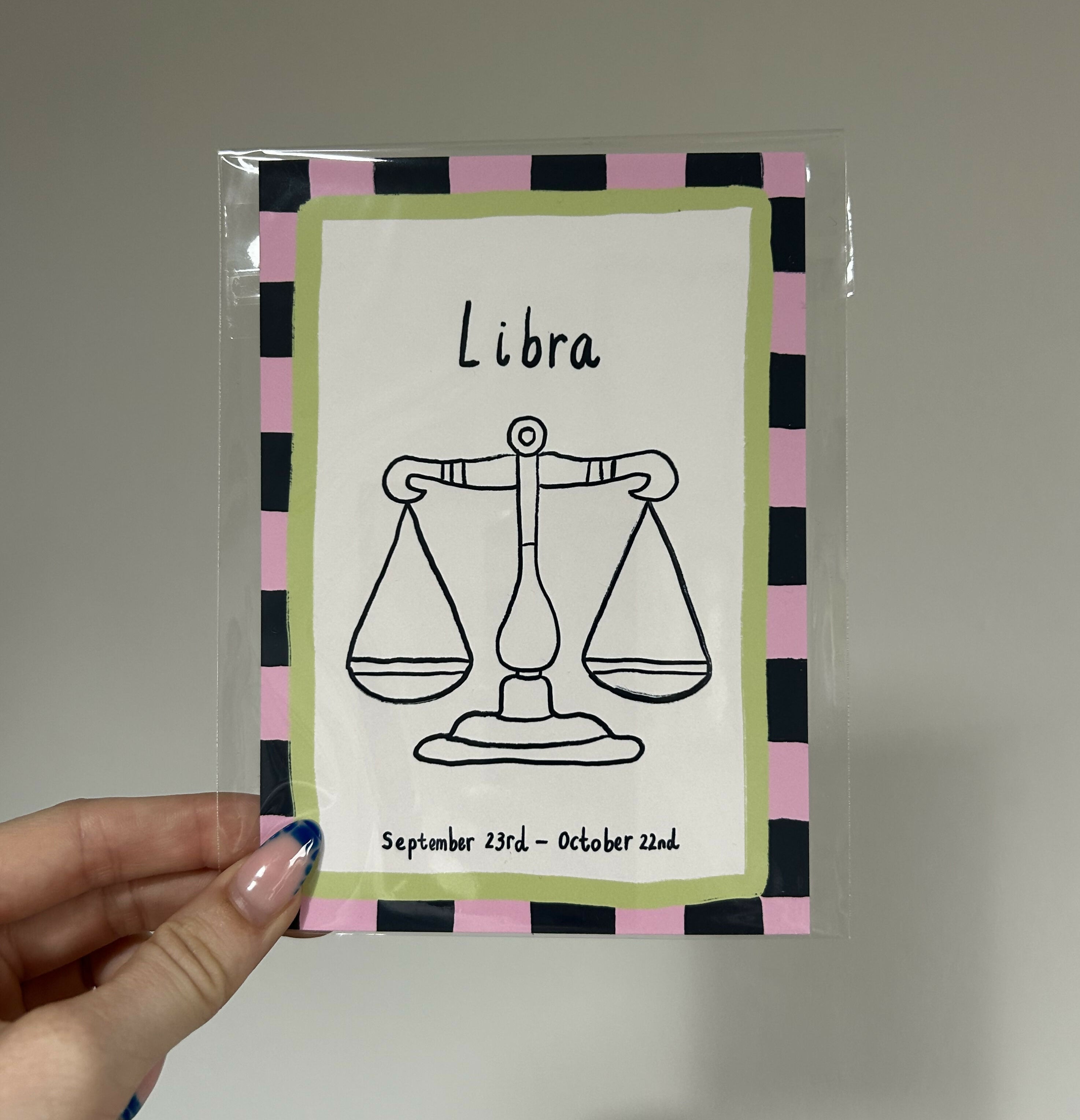Libra Starsign A6 Print