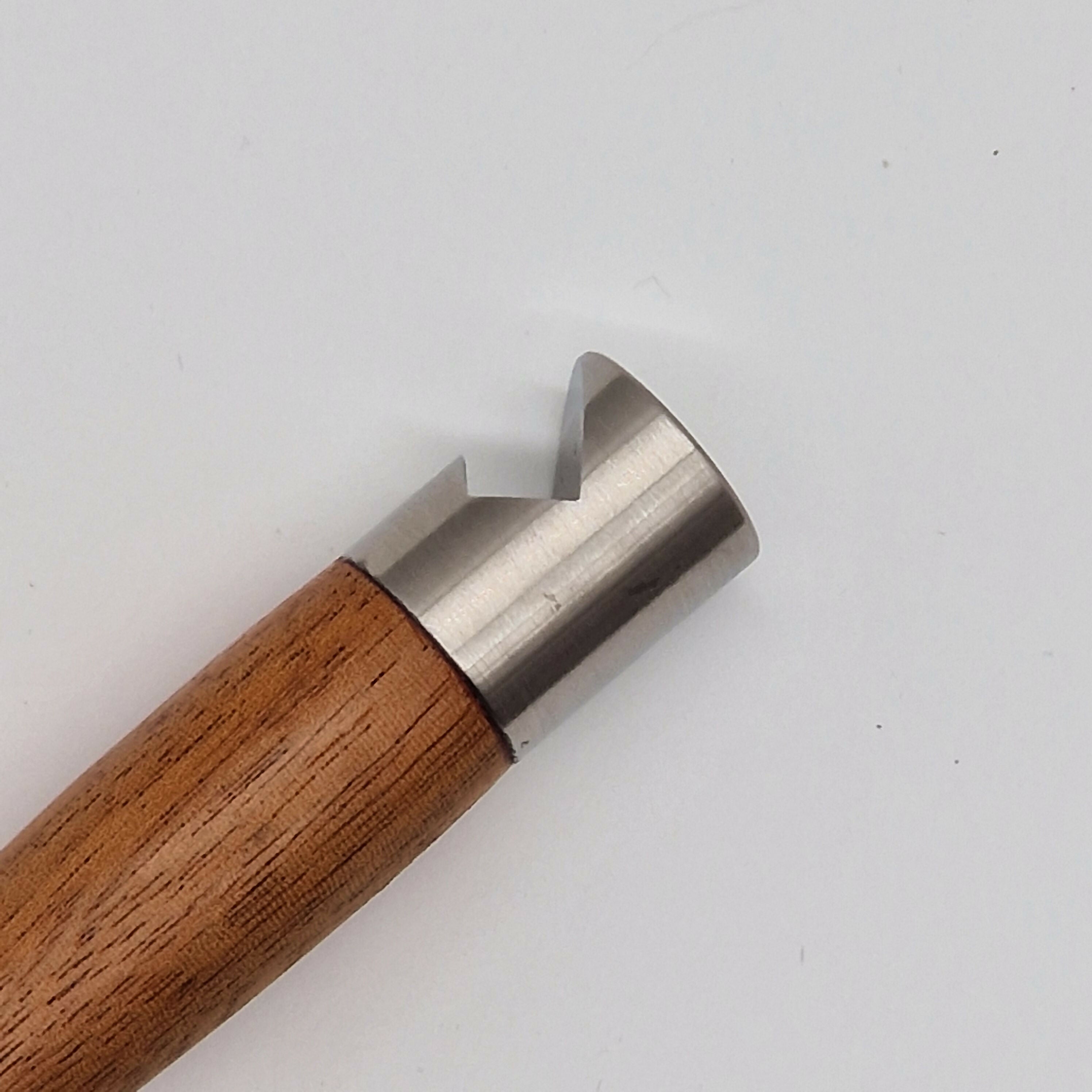 Hand Turned Bottle Opener made from Mahogany Wood with Stainless Steel Head