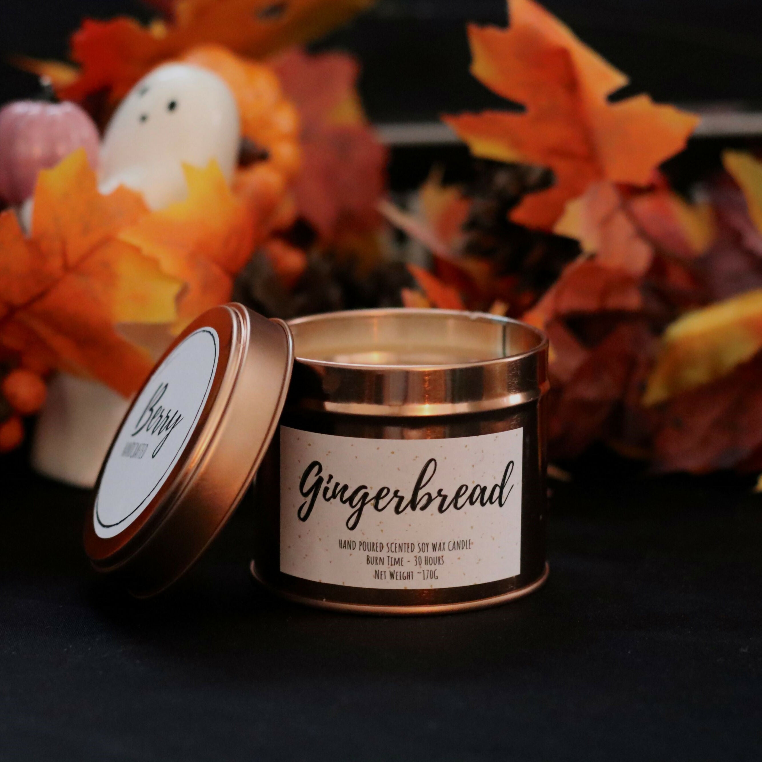 Hand Poured Soy Wax Candle - Gingerbread