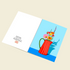 Blue Floral Greetings Card