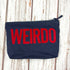 Cute Insult Navy Cotton Pencil case