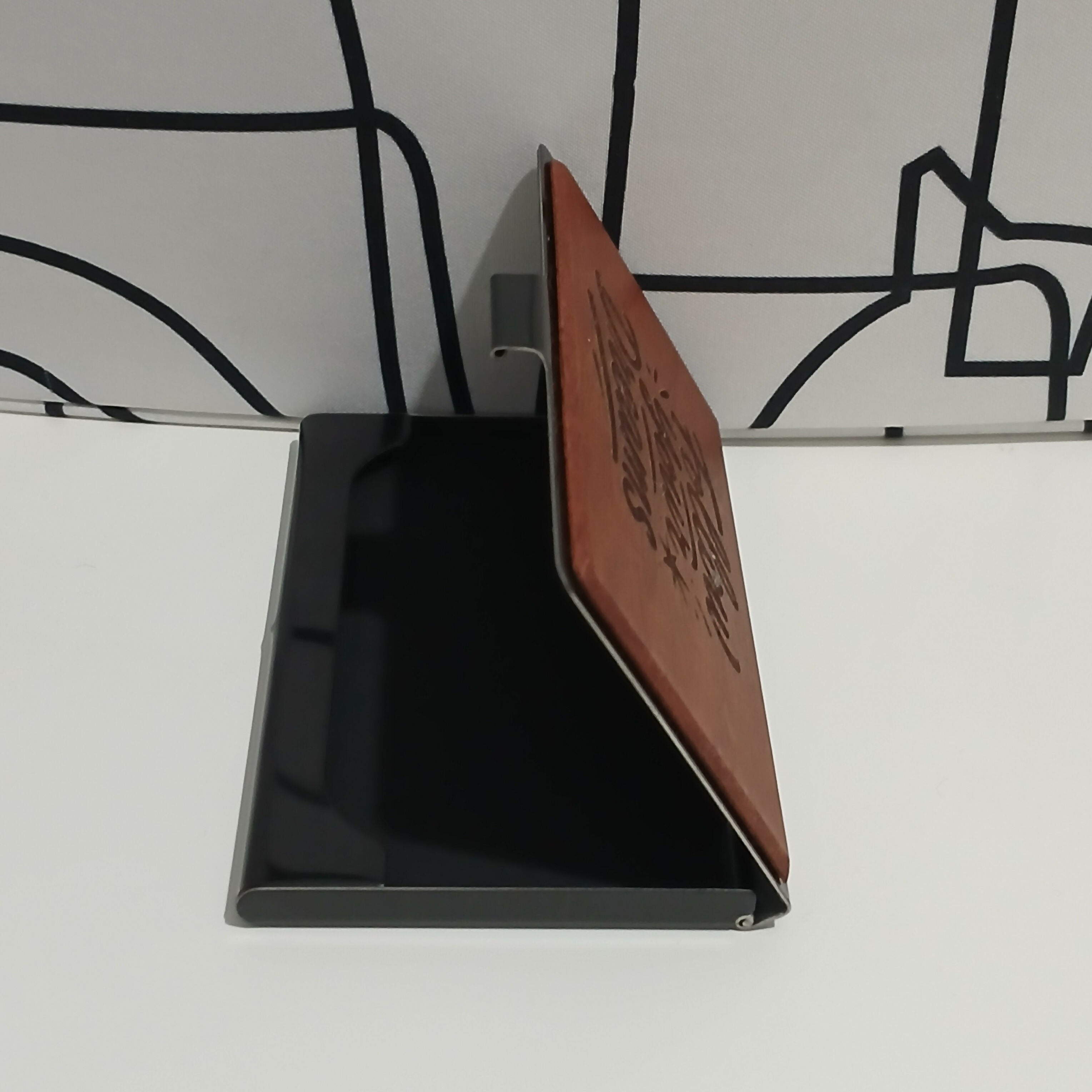 Wooden Business Card Box Follow your dreams