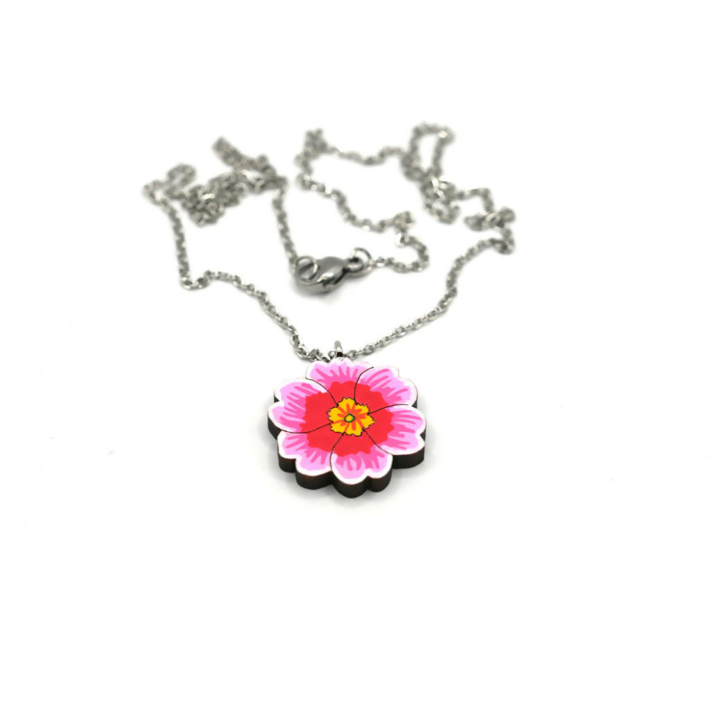 Primroses Necklace and Stud Earrings Set