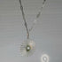 Silver Sunburst Necklace on Paperclip Chain