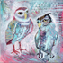 Two Owls 8x8" Print