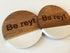 Engraved Marble and Acacia Wood Coaster - Yorkshire Saying - Be Reyt