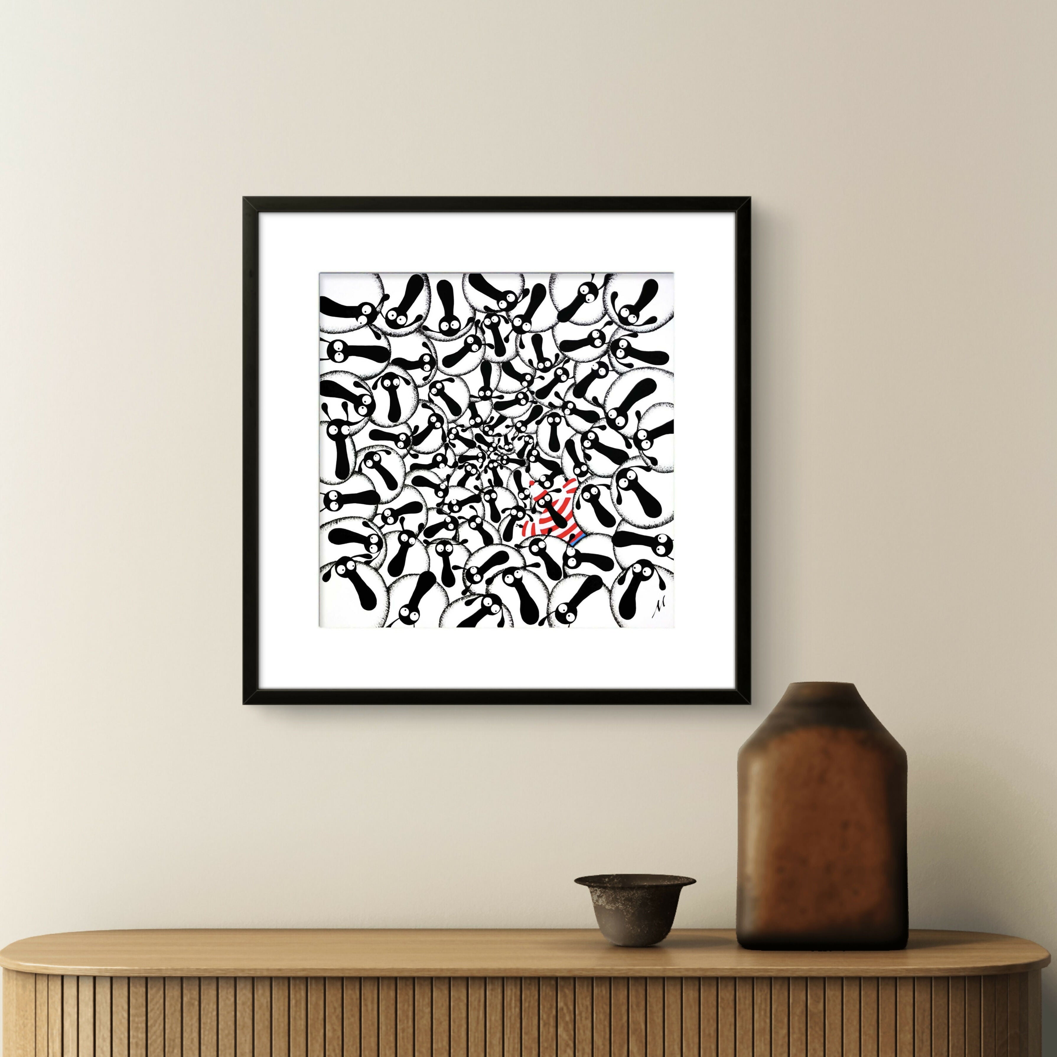 Where’s Woolly? - 20” Framed Limited Edition Print