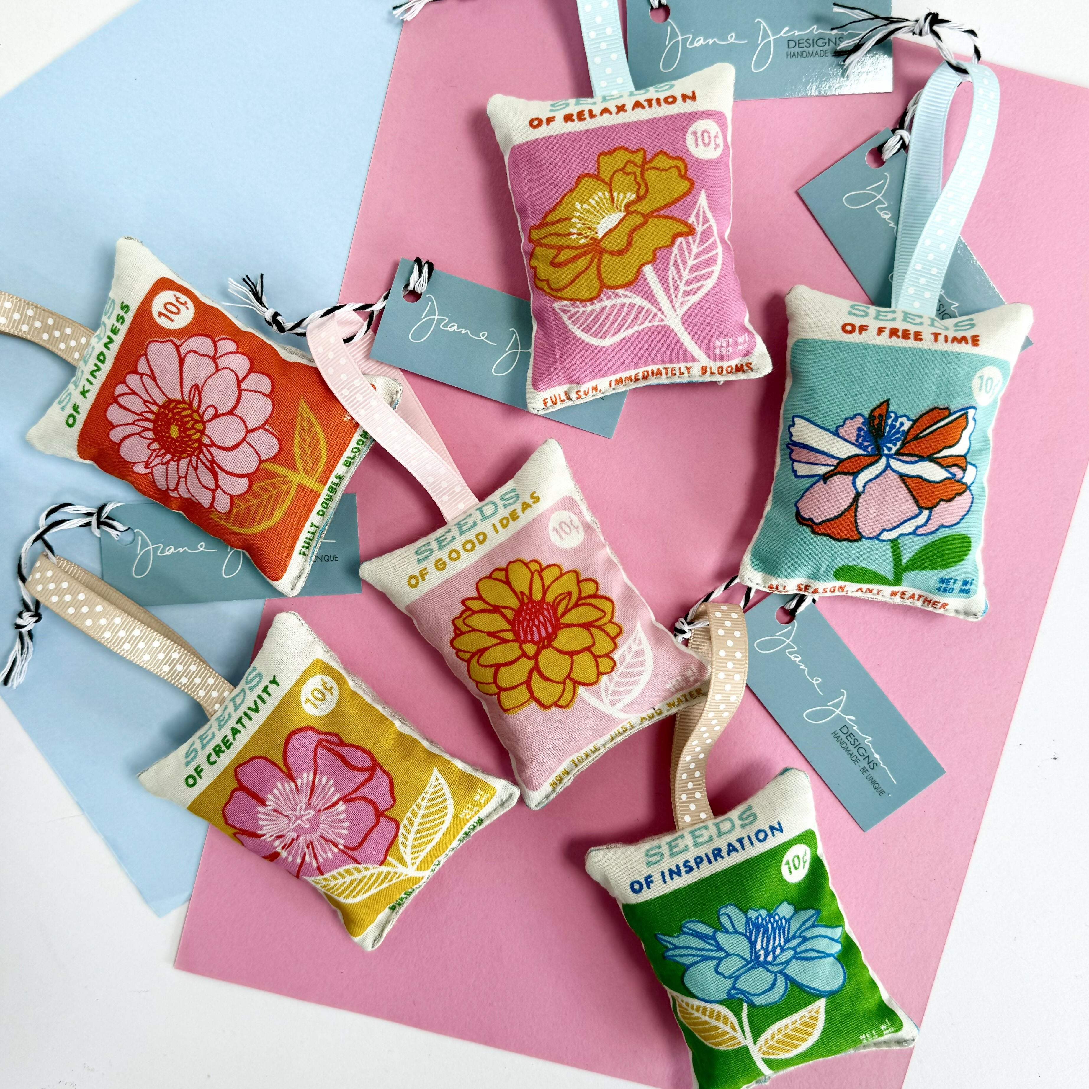 Small Hanging Lavender Floral Bags