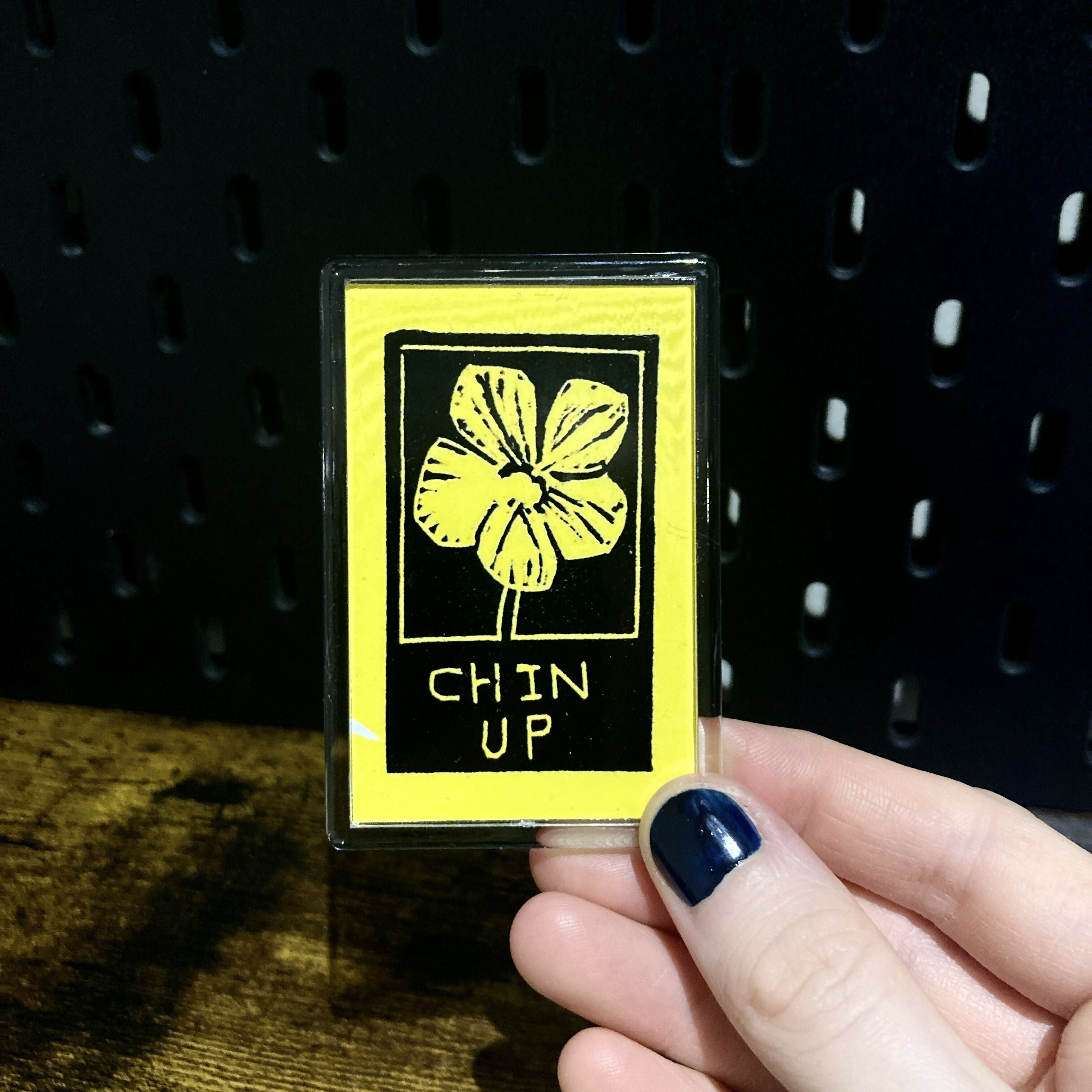 Magnet - Digital print of Buttercup lino