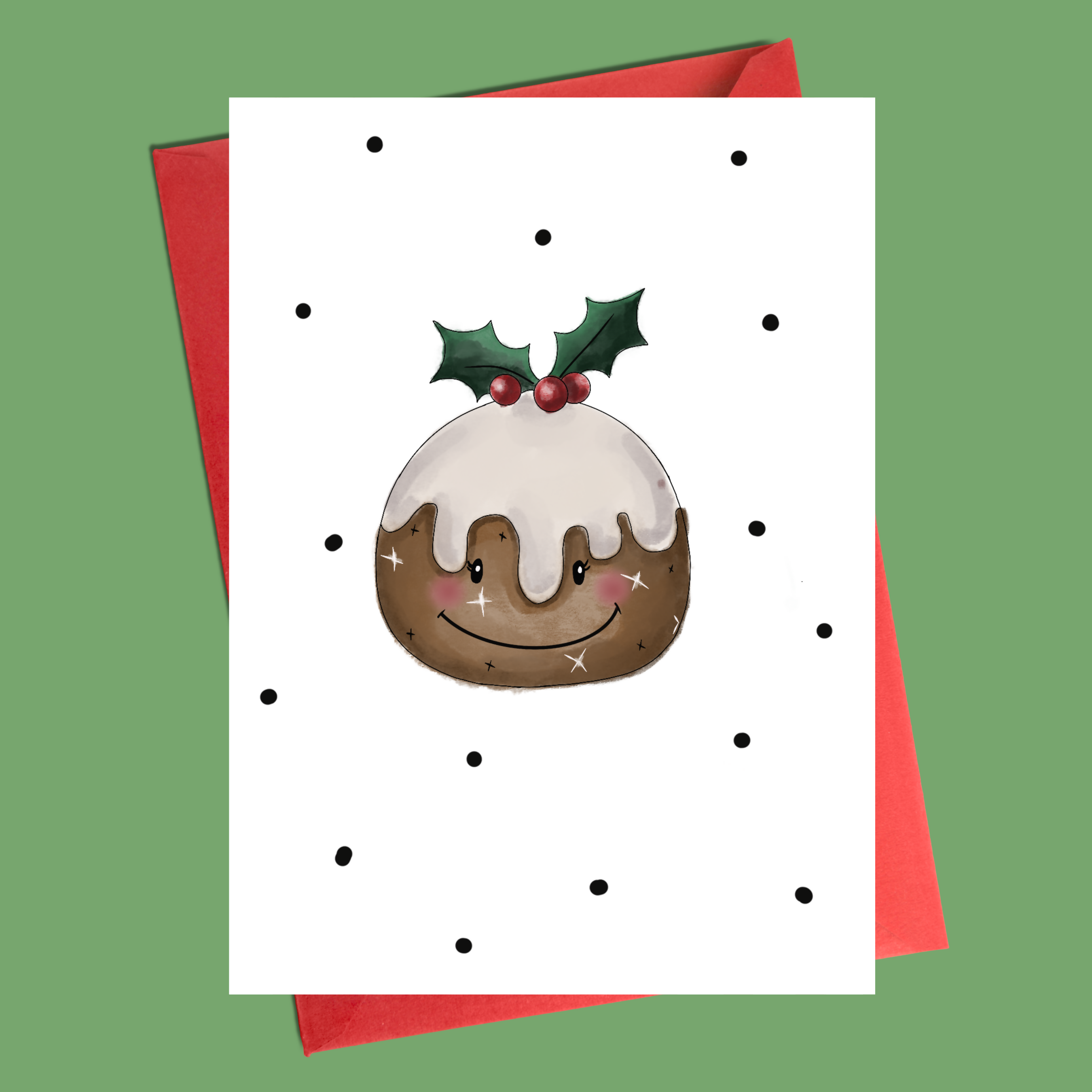 Christmas Card - Pudding