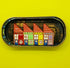 Slanted Roof Colourful Houses Row Tin