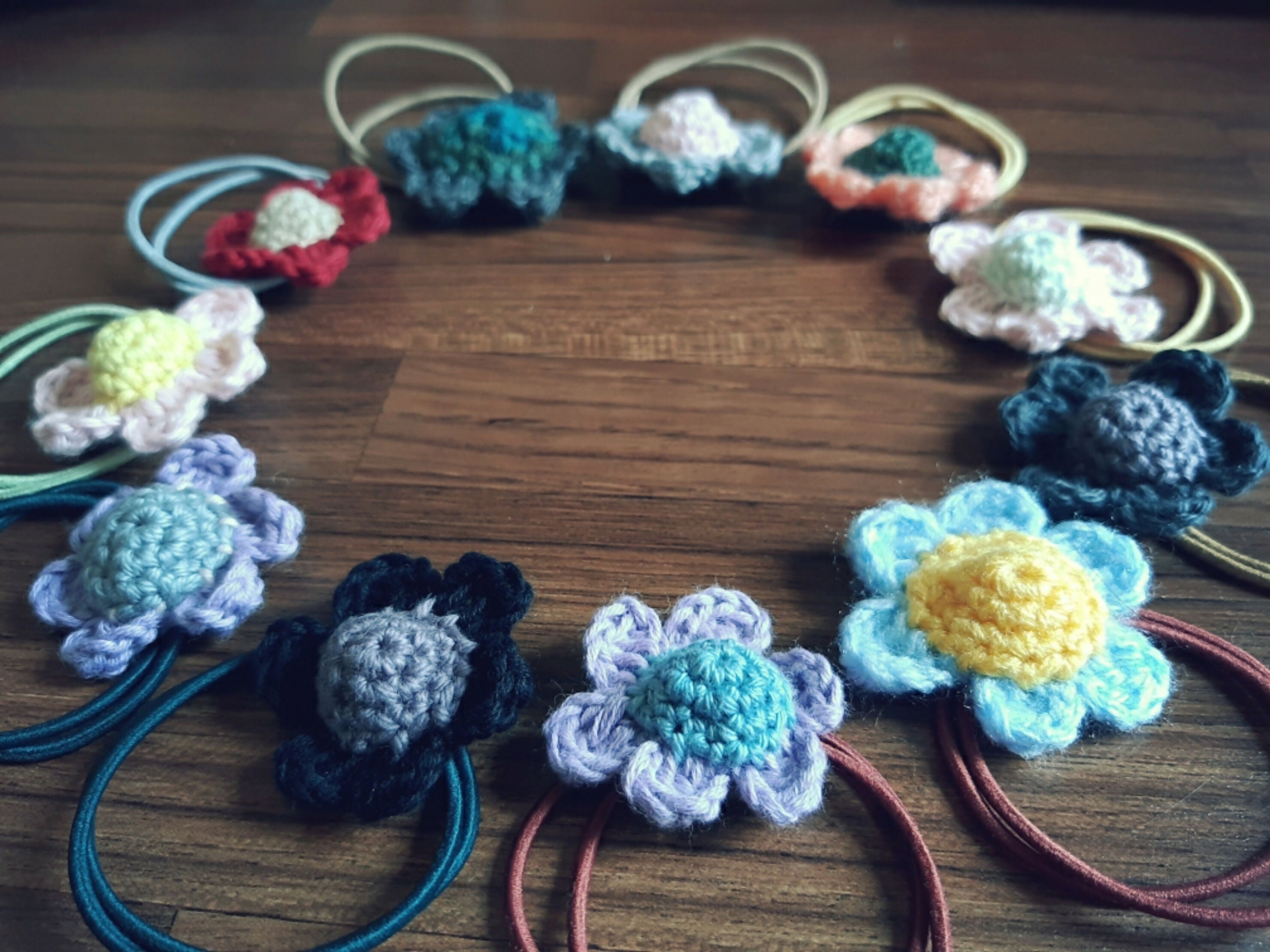Hair Accessory - little dark grey flower