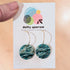 Copy of Green & Gold Faux Stone Circle Hoop Handmade Polymer Clay Earrings