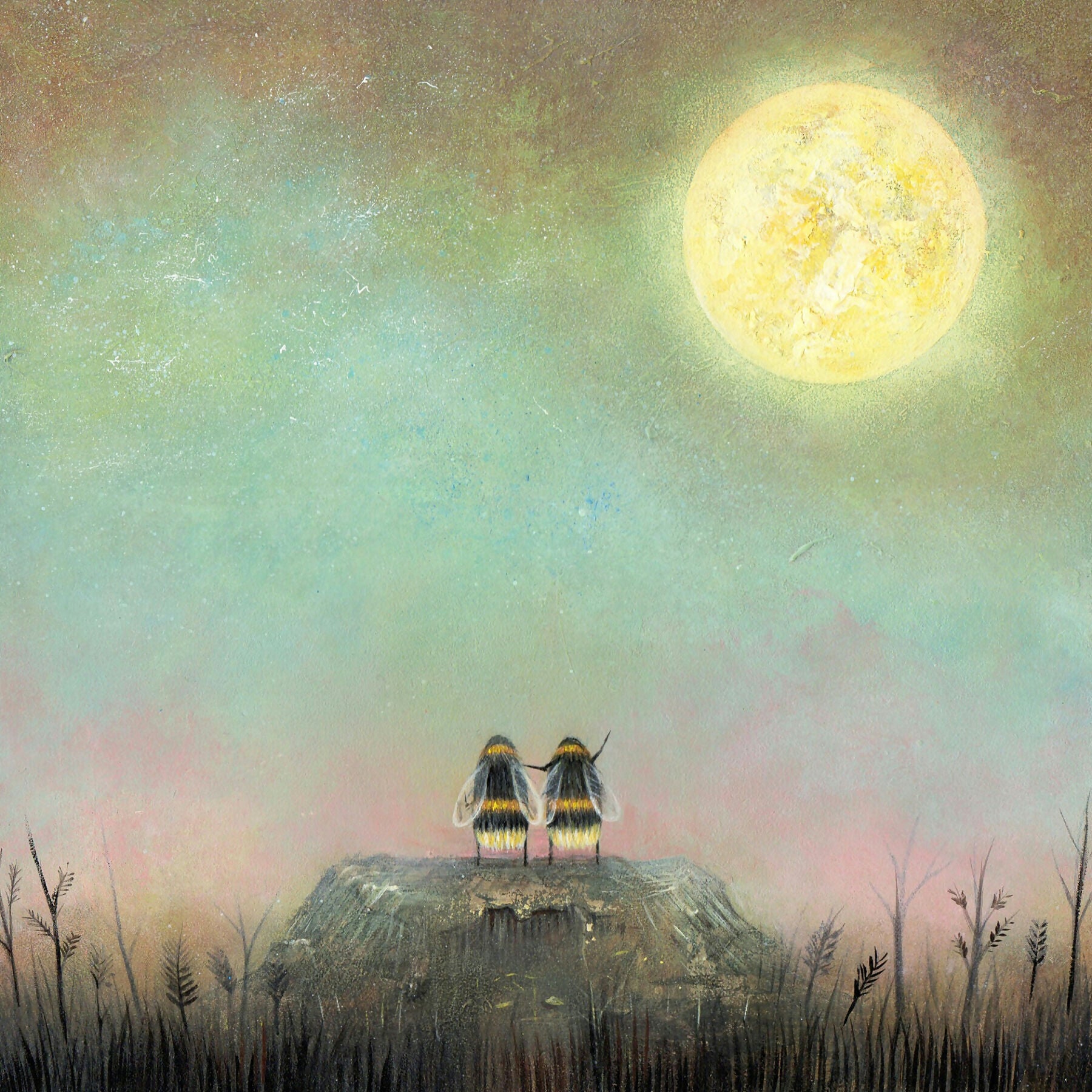 Moon Watchers 10"x10" Print