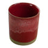 Red & White Stoneware Refillable Candle Pot & Candle Refill