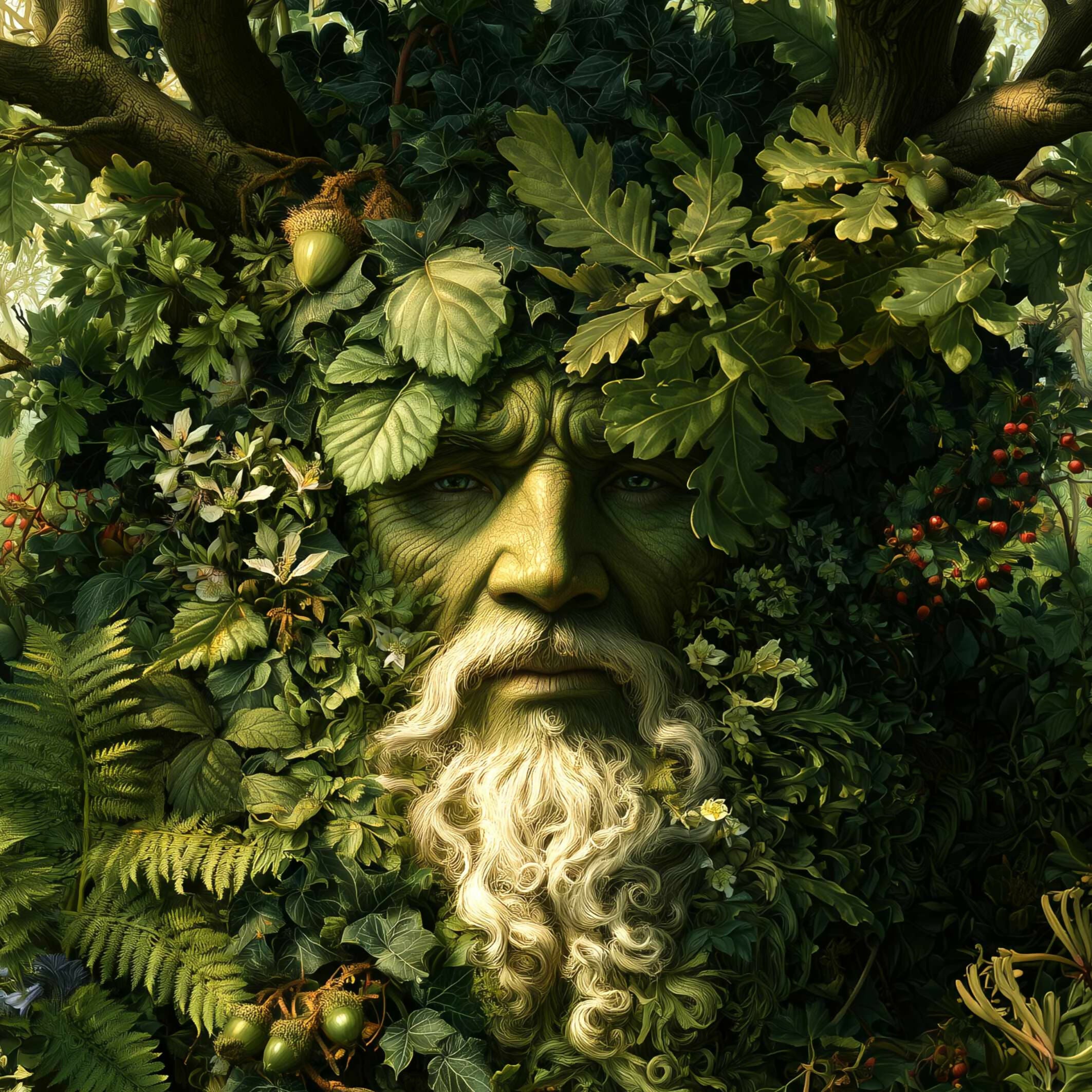 The Green Man, card
