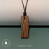 Geometric Block Striped Wooden Pendant