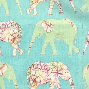 Children's Linen Apron - Elephant Design